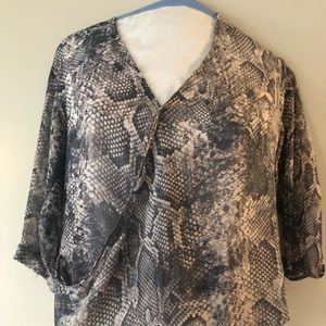 Lelie Snakeskin blouse